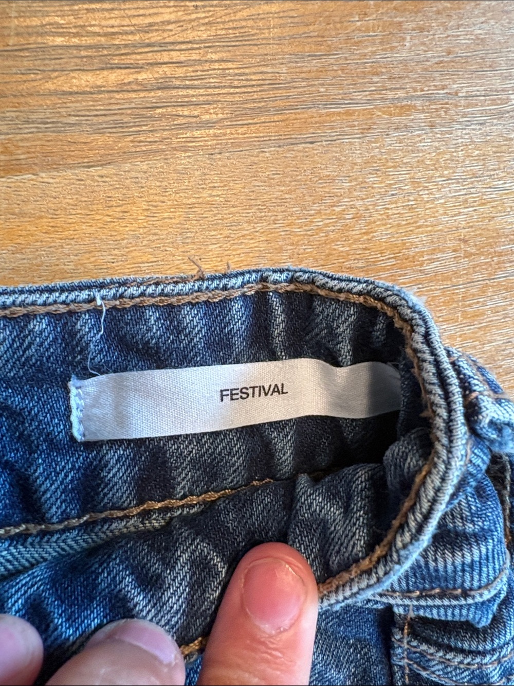 Garage Blue Denim Shorts Never worn NWOT - Picture 3 of 5